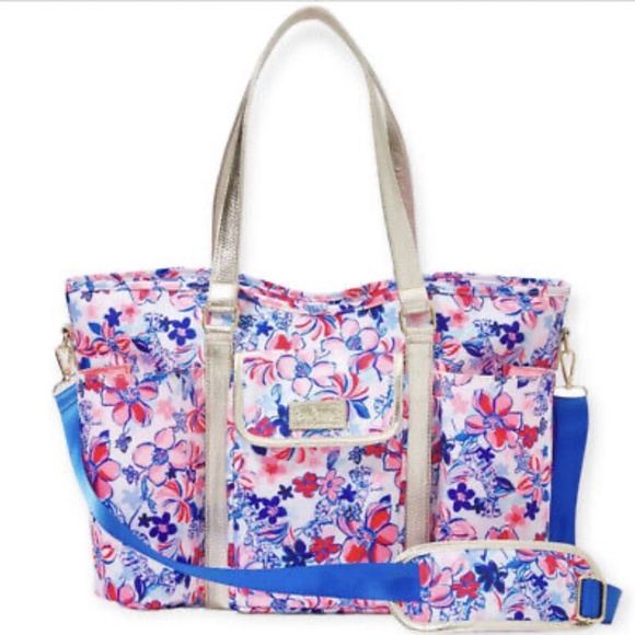 New Lilly Pulitzer GWP Insulated Beach Bag Tote in Party Like a Lobster - Picture 1 of 11